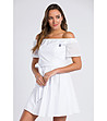 Бяла памучна рокля Adelaide-0 снимка