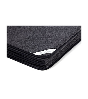 Черно мериносово одеяло за двойно легло 220х200 см снимка