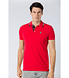 Червена мъжка памучна блуза Gino-0 снимка