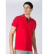Червена мъжка памучна блуза Gino-3 снимка