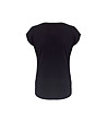 Дамска памучна черна блуза Hermina-4 снимка