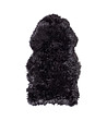 Мека черна постелка от новозеландска овца 60х120 см-0 снимка