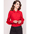 Дамска риза в червено Netty-0 снимка