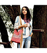 Дамска чанта в розово и синьо Zoie-1 снимка