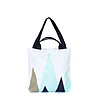 Текстилна чанта в бяло с контрастни мотиви Marisa-0 снимка