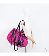 Дамска памучна чанта в цвят циклама-2 снимка