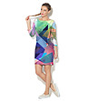 Многоцветна рокля с фигурален принт Emily-0 снимка