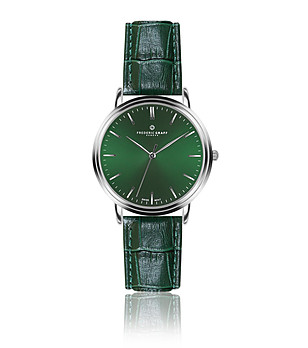 Мъжки часовник в сребристо и зелено Grunhorn снимка