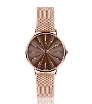 Дамски часовник в розовозлатисто и кафяв циферблат Monte Rosa снимка