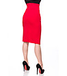 Червена пола с висока талия Fanny-1 снимка