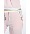 Дамски розов комплект от топ и панталон Renes-2 снимка
