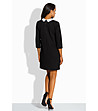 Памучна рокля в черно Bettany-4 снимка
