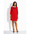 Памучна рокля в червено Bettany-0 снимка