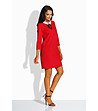 Памучна рокля в червено Bettany-2 снимка
