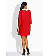 Памучна рокля в червено Bettany-4 снимка