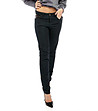 Черен дамски памучен панталон с джобове Janette-0 снимка