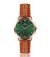 Мъжки часовник в розовозлатисто със зелен циферблат Grunhorn-0 снимка