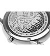 Сребрист мъжки часовник с черна каишка Grunhorn-2 снимка