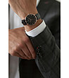 Мъжки часовник в розовозлатисто и черно Dom-1 снимка