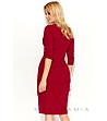 Рокля в цвят бордо с памук Susanna-2 снимка