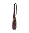 Дамска кожена чанта в цвят бордо Shary-2 снимка