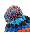 Детска шапка в синьо и оранжево Franny-3 снимка