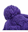 Дамска плетена шапка в лилаво Mania-2 снимка