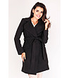 Дамско черно палто с вълна и кашмир Elene-0 снимка
