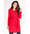 Дамско червено палто с вълна Elene-0 снимка