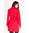 Дамско червено вълнено палто Elene-1 снимка