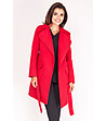 Дамско червено вълнено палто Elene-2 снимка
