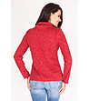 Дамска блуза в червен меланж Dori-1 снимка