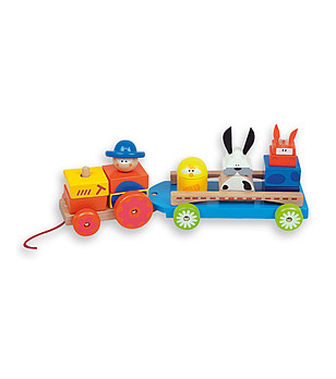 Детска играчка Трактор с животинки снимка