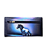 Дамски портфейл в черно и синьо Dark Horse-1 снимка