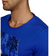 Мъжка тениска в синьо Alex-3 снимка