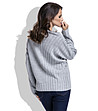 Сив дамски пуловер Martina-1 снимка