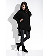 Черен дълъг дамски пуловер Milаna-2 снимка