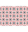 Постелка с флорален принт в червено 52x75 см-1 снимка