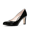 Черни дамски обувки от естествена кожа Trixie-2 снимка