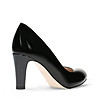 Черни дамски обувки от естествена кожа Trixie-4 снимка