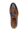 Мъжки кожени обувки в кафяво и синьо тип Оксфорд Stan-1 снимка