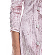 Розова рокля с декоративни копчета Bretta-4 снимка