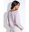 Дамски пуловер в розово Wendy-1 снимка