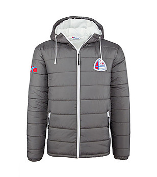 Мъжко зимно яке в цвят антрацит Brienz снимка