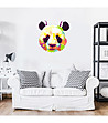 Декоративен стикер Многоцветна панда-2 снимка