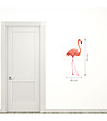 Декоративен стикер Фламинго оригами-3 снимка