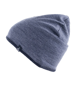 Unisex шапка с две лица от вълна мерино в сиви нюанси Essence снимка