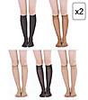 Комплект от 10 чифта 3/4 чорапи в различни цветове Africana 15 DEN-0 снимка