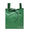 Дамска кожена зелена чанта Fanny-2 снимка