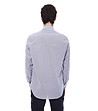 Мъжка памучна раирана риза в тъмносиньо и бяло Dylan-1 снимка